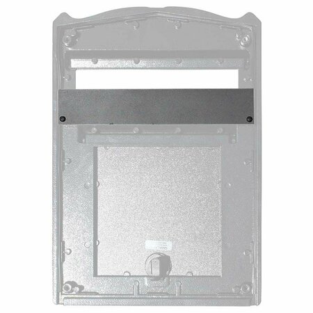 BOOK PUBLISHING CO 9 in. High Security Plate for Bloomsbury or Kingsbury Mailboxes - Black GR3732919